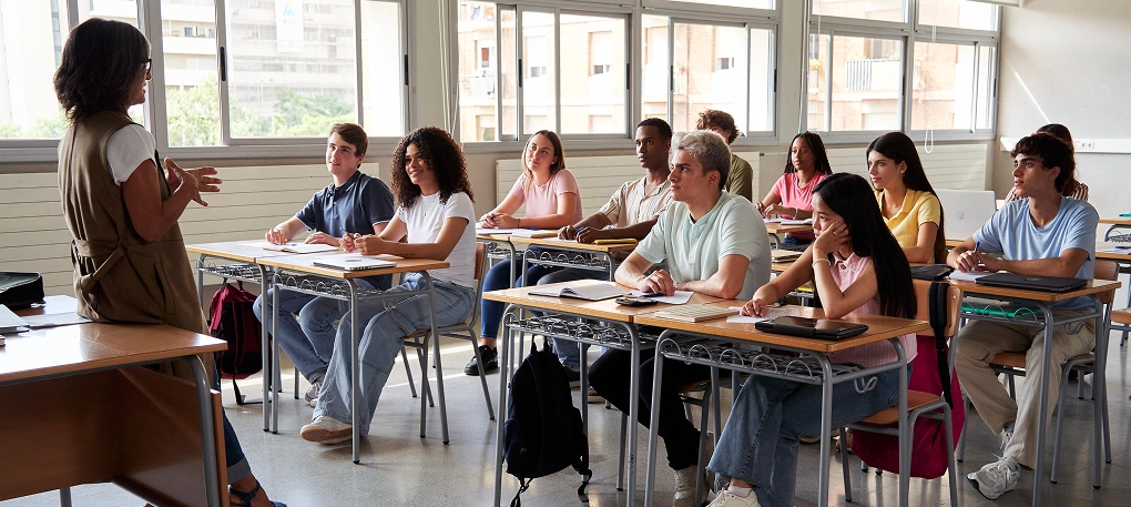 Students in classroom