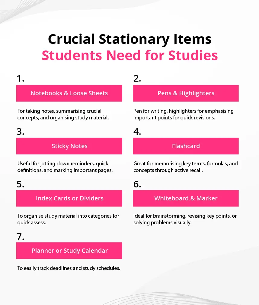 Crucial Stationary Items Students Need for Studies