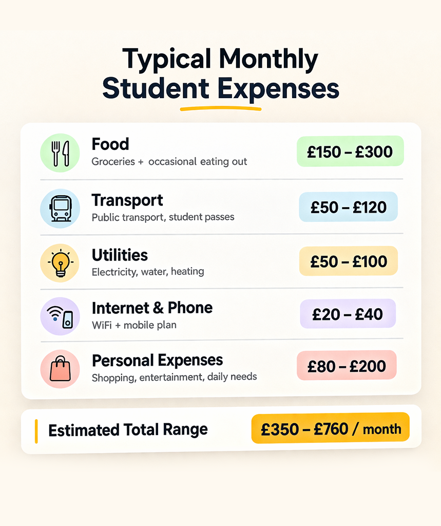 Average monthly costs