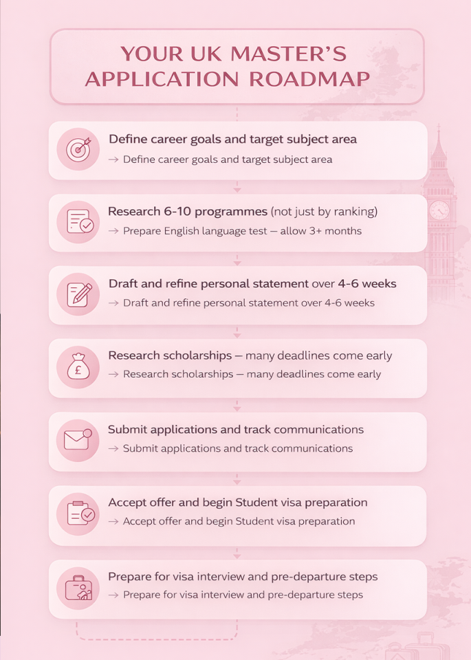 UK Master's Application Roadmap
